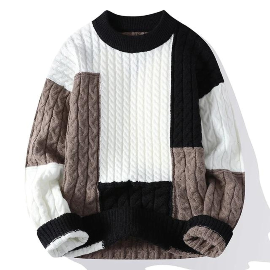 Kirt™ - Patchwork Trend Color Sweater