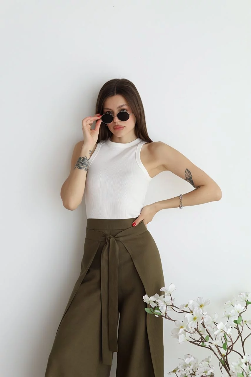 Zelena™- Wide Linen Pants