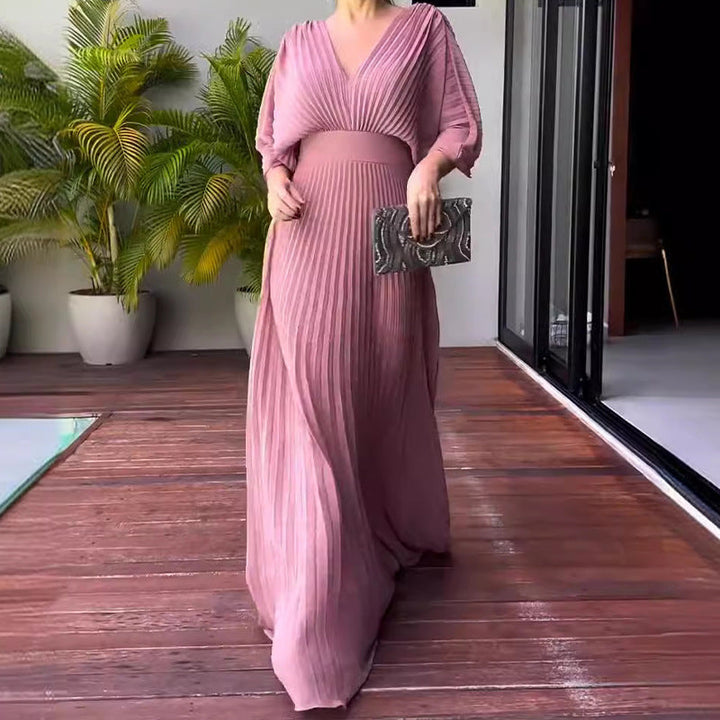 Shaine™ - Flowing ribbed maxi dress