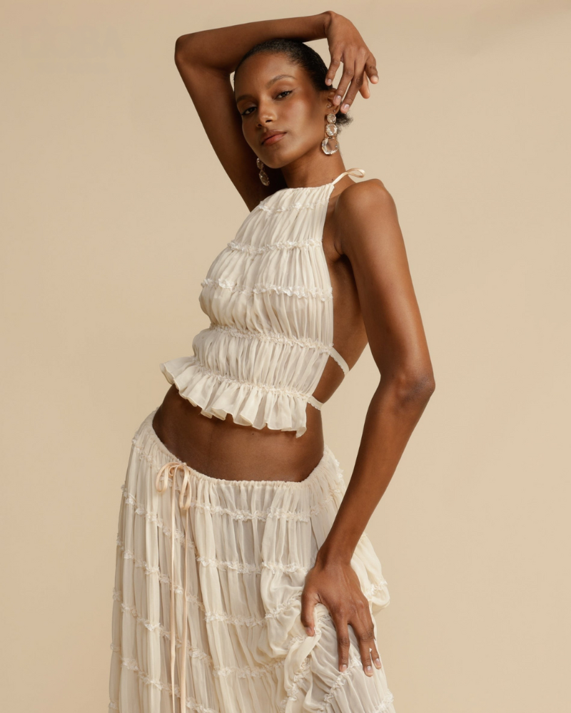 Adelaide™ - Halter Top with Flowy Skirt